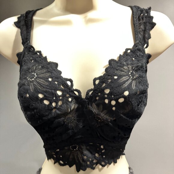 Aerie Bralette Lace Black XXL - Picture 1 of 2
